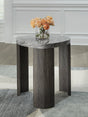 Sam's Furniture - Ashley Furniture - Surmour End Table - Triangle End Table / Gray/Brown - T600-6