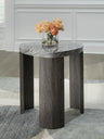 Sam's Furniture - Ashley Furniture - Surmour End Table - Triangle End Table / Gray/Brown - T600-6