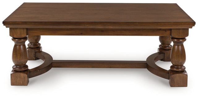 Sam's Furniture - Ashley Furniture - Sturlayne Coffee Table - Rectangular Cocktail Table / Brown - T609-1