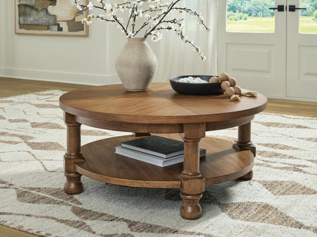 Sam's Furniture - Ashley Furniture - Chadworth Coffee Table - Round Cocktail Table - T614-8