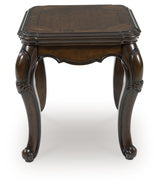 Sam's Furniture - Ashley Furniture - Maylee End Table - Rectangular End Table / Dark Brown - T617-3
