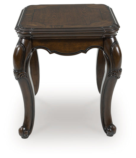 Sam's Furniture - Ashley Furniture - Maylee End Table - Rectangular End Table / Dark Brown - T617-3