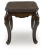Sam's Furniture - Ashley Furniture - Maylee End Table - Rectangular End Table / Dark Brown - T617-3