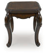 Sam's Furniture - Ashley Furniture - Maylee End Table - Rectangular End Table / Dark Brown - T617-3