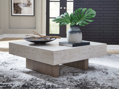 Sam's Furniture - Ashley Furniture - Jorlaina Coffee Table - Square Cocktail Table / Light Grayish Brown - T622-8