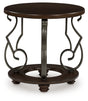 Sam's Furniture - Ashley Furniture - Frallyn End Table - Round End Table / Dark Brown - T623-6