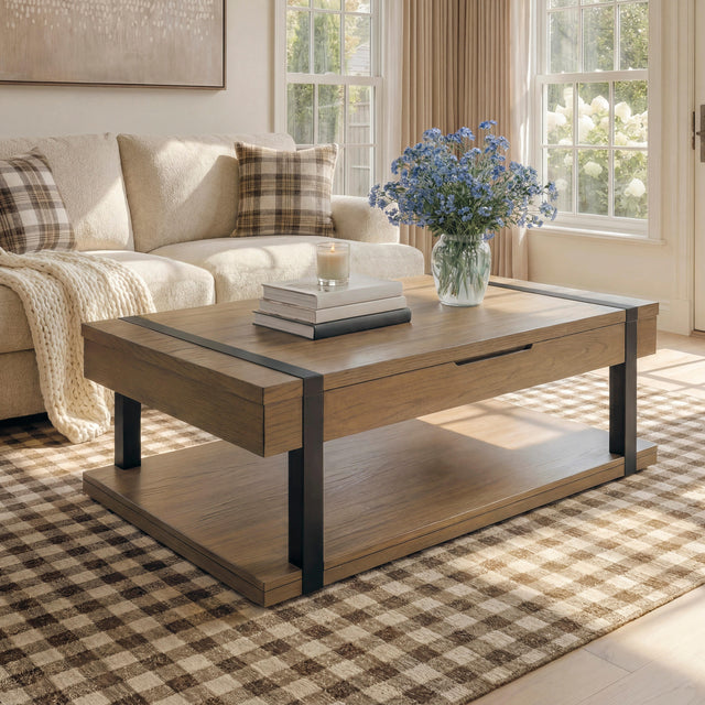 Sam's Furniture - Ashley Furniture - Jorannti Lift-Top Coffee Table - Rect Lift Top Cocktail Table - T631-9