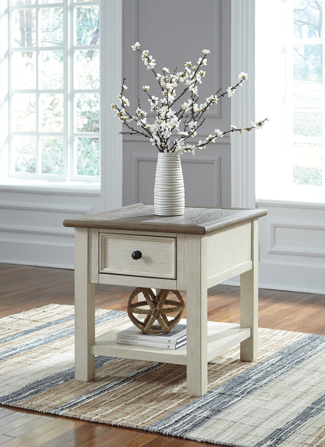Sam's Furniture - Ashley Furniture - Bolanburg End Table - Rectangular End Table / Two-tone - T637-3