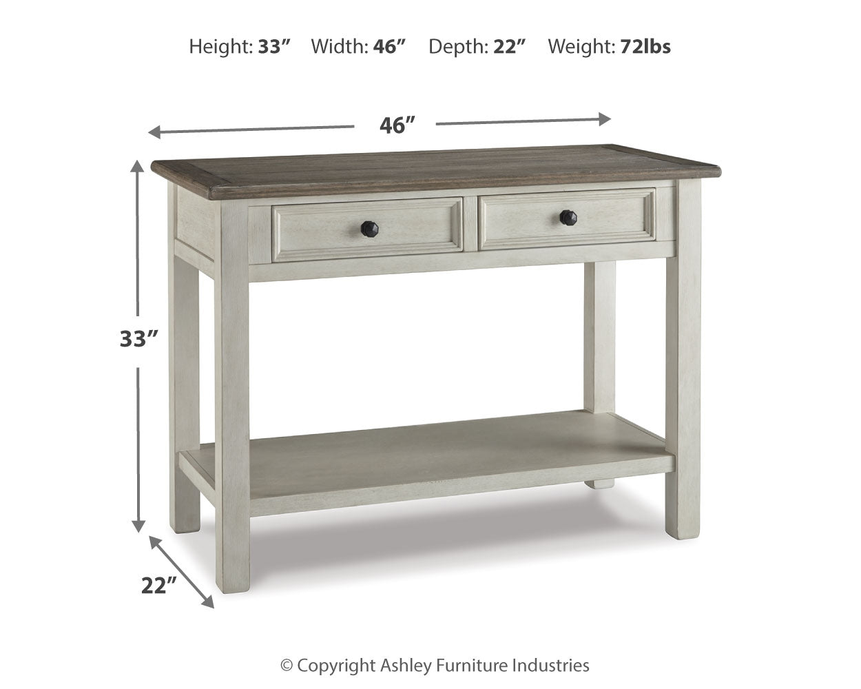 Bolanburg Sofa/Console Table - Thumbnail 2