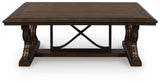 Sam's Furniture - Ashley Furniture - Maylee Coffee Table - Rectangular Cocktail Table / Dark Brown - T647-1