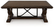 Sam's Furniture - Ashley Furniture - Maylee Coffee Table - Rectangular Cocktail Table / Dark Brown - T647-1