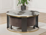Sam's Furniture - Ashley Furniture - Jazmore Nesting Coffee Table (Set of 2) - Nesting Cocktail Tables (Set of 2) / Brown/Brass Finish - T671-22