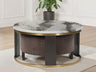 Sam's Furniture - Ashley Furniture - Jazmore Nesting Coffee Table (Set of 2) - Nesting Cocktail Tables (Set of 2) / Brown/Brass Finish - T671-22
