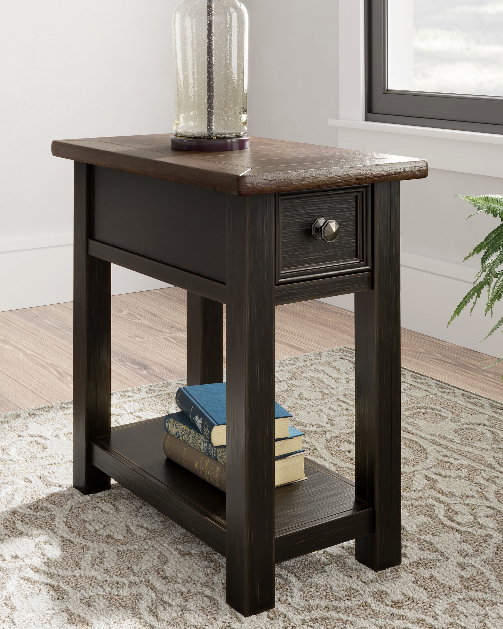 Sam's Furniture - Ashley Furniture - Tyler Creek Chairside End Table - Chair Side End Table / Grayish Brown/Black - T736-107