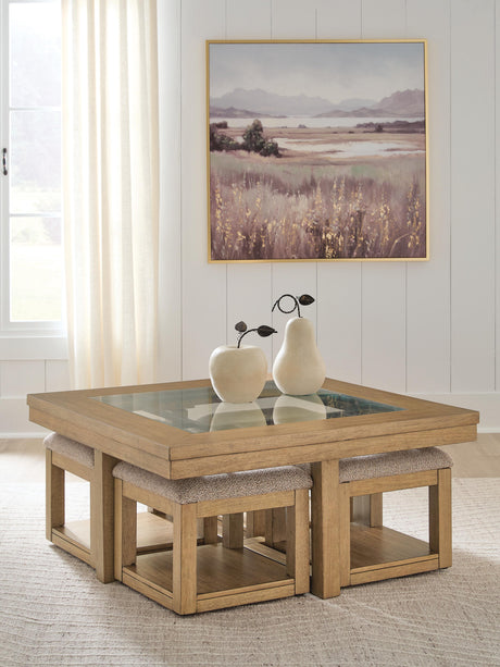 Sam's Furniture - Ashley Furniture - Wittenmyer Coffee Table with 4 Stools (Set of 5) - Cocktail TBL w/4 Stools (5/CN) - T794-20