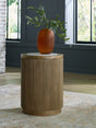 Sam's Furniture - Ashley Furniture - Camdill End Table - Round End Table / Light Brown/White - T808-6