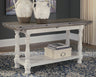 Sam's Furniture - Ashley Furniture - Havalance Sofa/Console Table - Flip Top Sofa Table / Gray/White - T814-4