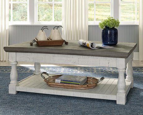 Sam's Furniture - Ashley Furniture - Havalance Lift-Top Coffee Table - Lift Top Cocktail Table / White/Gray - T994-20