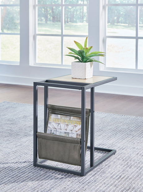 Sam's Furniture - Ashley Furniture - Freslowe Chairside End Table - Chair Side End Table / Light Brown/Black - T931-107