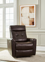 Sam's Furniture - Ashley Furniture - Pisgham Living Room - PWR Recliner/ADJ Headrest / Chocolate - U1050013