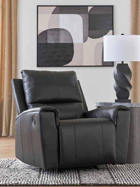 Sam's Furniture - Ashley Furniture - Glossmore Living Room - DBL Rec Loveseat w/Console / Black - PCU1170094