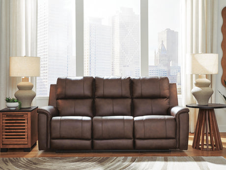 Sam's Furniture - Ashley Furniture - Bleckley Living Room - PWR REC Sofa with ADJ Headrest / Espresso - PCU1200115