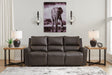 Sam's Furniture - Ashley Furniture - Boxmere Living Room - DBL REC PWR Loveseat w/Console / Storm - U1310096