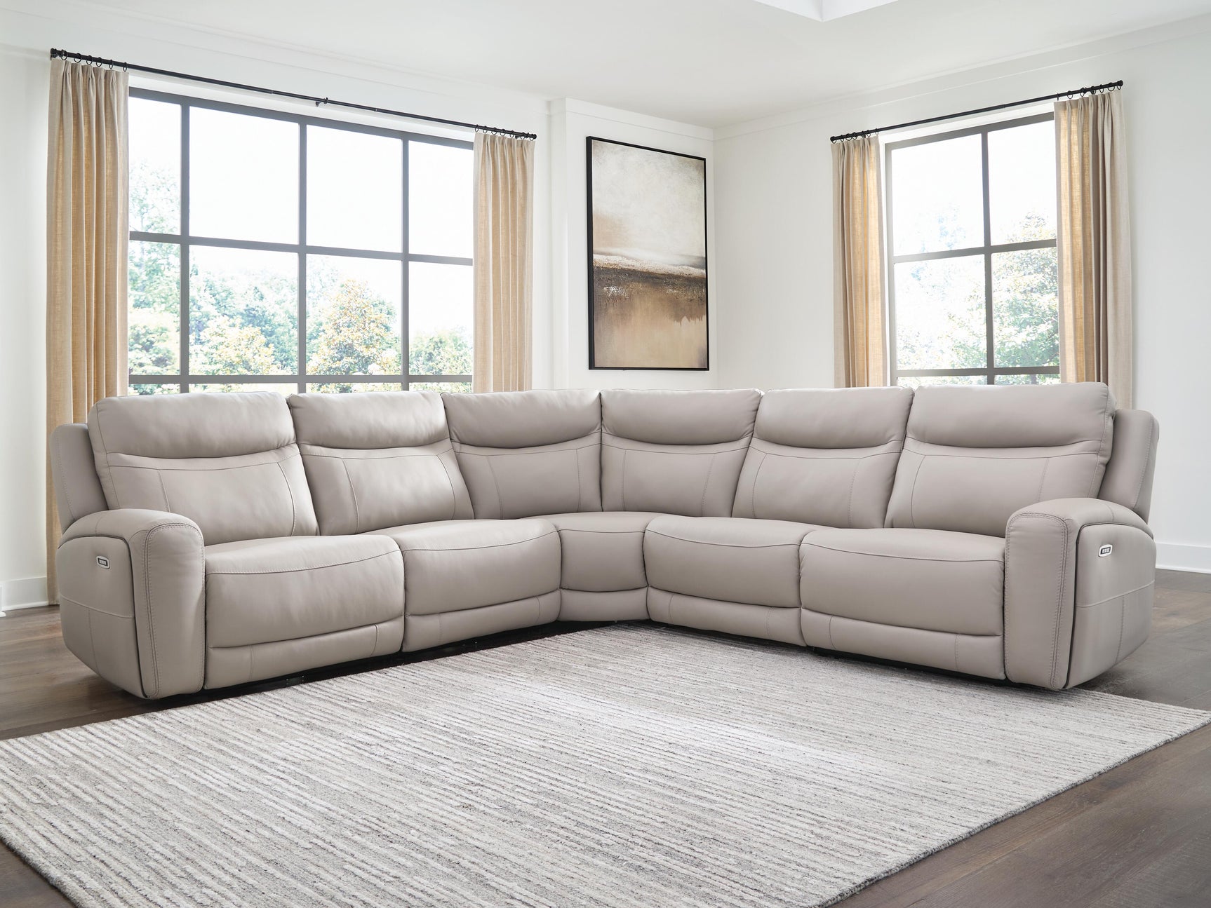Sam's Furniture - Ashley Furniture - Gravier Sectional - 5-Piece Power Reclining Sectional - U13300S4
