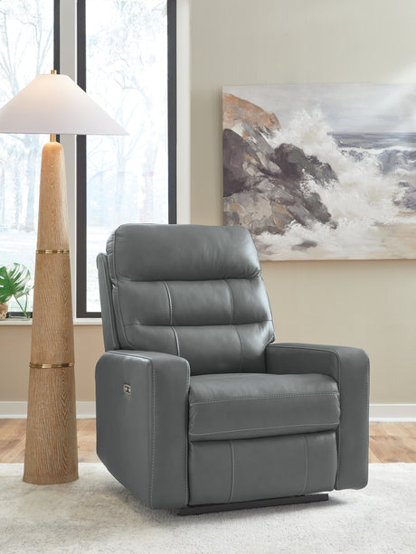 Sam's Furniture - Ashley Furniture - Pennacle Pier Living Room - PWR Recliner/ADJ Headrest / Tideon - PCU1350113