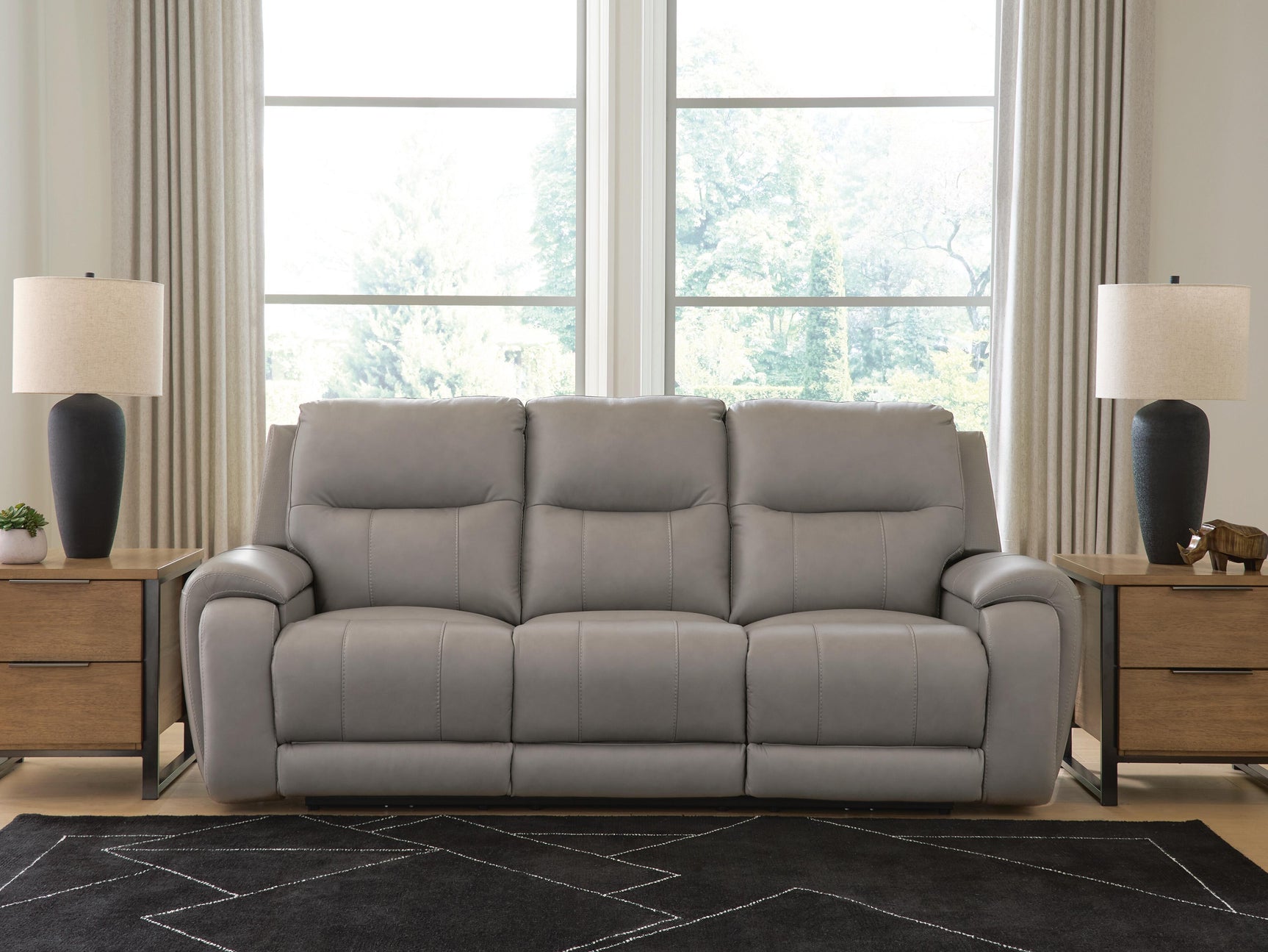Sam's Furniture - Ashley Furniture - Real Moments Living Room - PWR REC Sofa w/Audio Seating - PCU1370015A