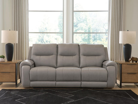Sam's Furniture - Ashley Furniture - Real Moments Living Room - PWR REC Sofa w/Audio Seating - PCU1370015A