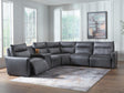 Sam's Furniture - Ashley Furniture - ModZ Sectional - 6-Piece Power Reclining Sectional with Audio Console - U14001S9