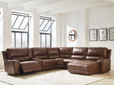 Sam's Furniture - Ashley Furniture - DeepWakes Sectional - 6-Piece Power Reclining Sectional with Chaise / Canyon - PCU62607S6