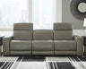 Sam's Furniture - Ashley Furniture - Correze Sectional - 3-Piece Power Reclining Sectional Sofa / Gray - U94202S2