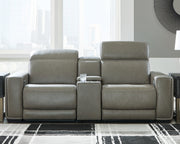Sam's Furniture - Ashley Furniture - Correze Sectional - 3-Piece Power Reclining Sectional Loveseat / Gray - U94202S3