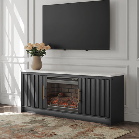 Sam's Furniture - Ashley Furniture - Cadmori 63" TV Stand with Electric Fireplace - 63" TV Stand with Electric Fireplace - W2616W2