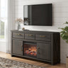 Sam's Furniture - Ashley Furniture - Brazen Valley 71" TV Stand with Electric Fireplace - 71" TV Stand with Electric Fireplace - W2648W2