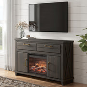Sam's Furniture - Ashley Furniture - Brazen Valley 60" TV Stand with Electric Fireplace - 60" TV Stand with Electric Fireplace - W2648W4
