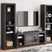 Sam's Furniture - Ashley Furniture - Cayberry 3-Piece Entertainment Center with Electric Fireplace - 3-Piece Entertainment Center with Electric Fireplace / Black - W2721W2