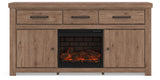 Garistyn 73" TV Stand with Electric Fireplace