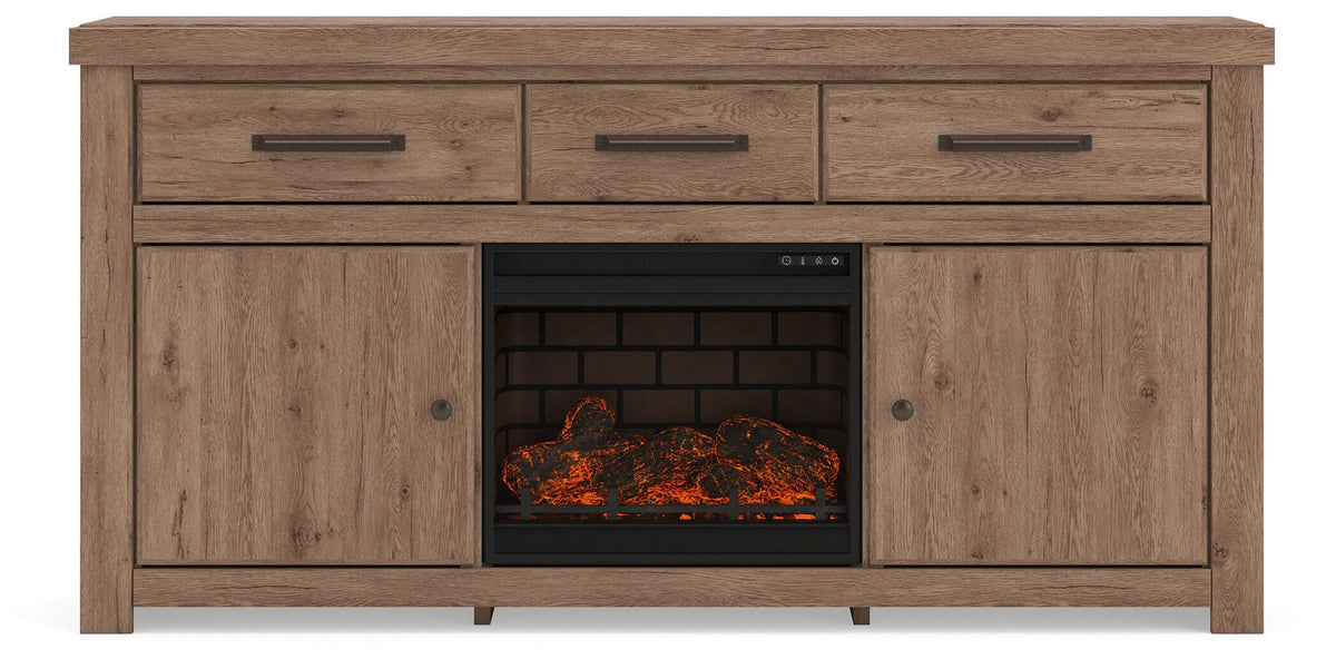 Garistyn 73" TV Stand with Electric Fireplace