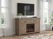 Sam's Furniture - Ashley Furniture - Garistyn 62" TV Stand with Electric Fireplace - 62" TV Stand with Electric Fireplace - W2844W1