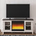 Sam's Furniture - Ashley Furniture - Dorrinson 60" TV Stand with Electric Fireplace - 60" TV Stand with Electric Fireplace / Two-tone - W287W2