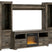 Sam's Furniture - Ashley Furniture - Trinell 4-Piece Entertainment Center with Electric Fireplace - 4-Piece Entertainment Center with Electric Fireplace / Brown - W446W10