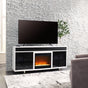 Sam's Furniture - Ashley Furniture - Gardoni 72" TV Stand with Electric Fireplace - 72" TV Stand with Electric Fireplace / White/Black - W756W1