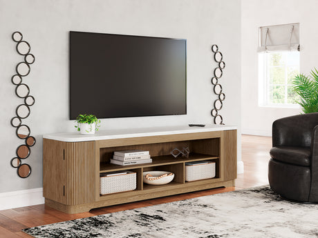 Sam's Furniture - Ashley Furniture - Camdill 80" TV Stand - 80" / Light Brown - W808-68