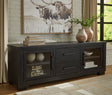 Sam's Furniture - Ashley Furniture - Galliden 80" TV Stand - 80" / Black - W841-168